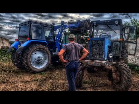 Видео: Совхоз на плаву, все ушатали((,техника на грани. Кормлю скот на тракторе Мтз-82. Далеко пойдём😂😂😂