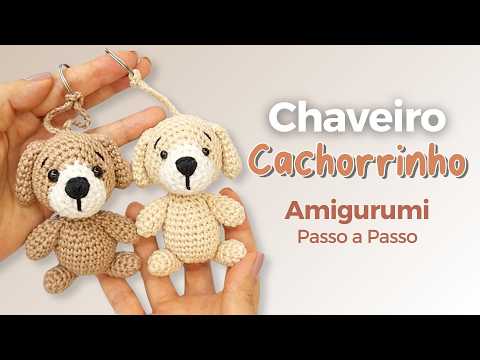 Видео: Брелок амигуруми щенок - все шаг за шагом