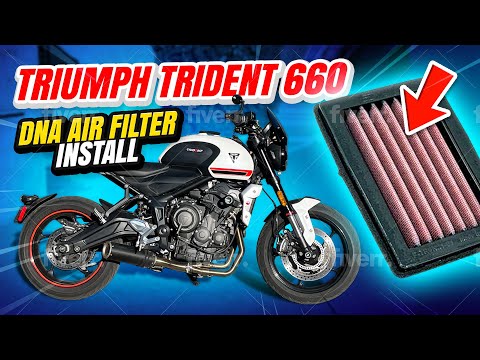 Видео: Как установить воздушный фильтр на Triumph Trident 660 | Лучший воздушный фильтр для мотоциклов T...