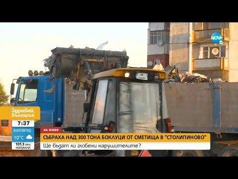 Видео: Събраха над 300 тона боклуци в пловдивския квартал "Столипиново" - Здравей, България (23.09.2021)