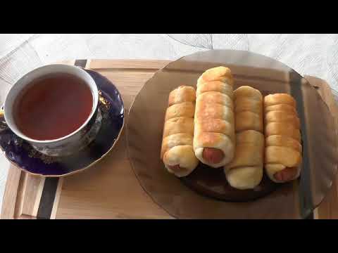 Видео: Готовим сосиски в тесте. 