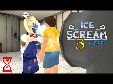 Видео: Сцена заморозки со стороны в Мороженщике 5 // Ice Scream 5