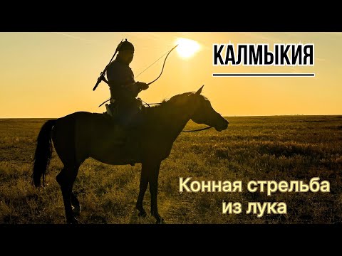 Видео: Конная стрельба в Калмыкии