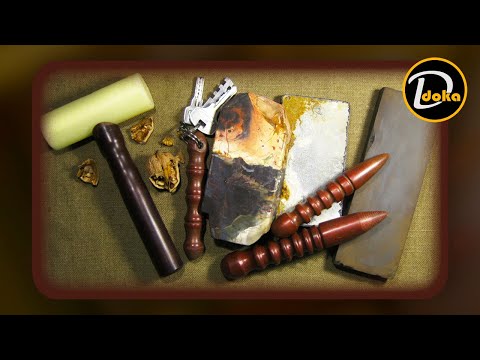 Видео: Мои изделия из текстолита и капролона. Кое-что о некоторых природных камнях