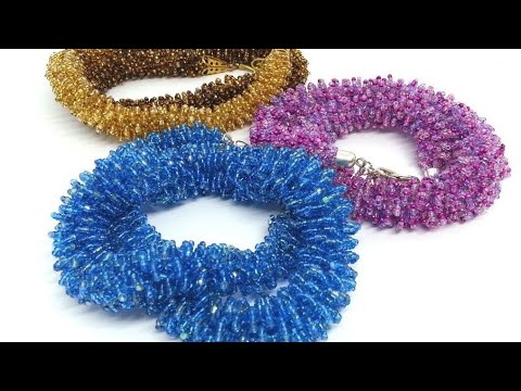 Видео: Ажурный жгут из бисера/ Бисероплетение/Harness from beads/Diy/