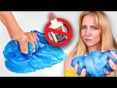 Видео: Пробуем рецепты лизунов БЕЗ КЛЕЯ!