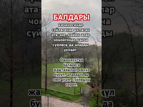 Видео: Балаңызга убакыт бөлөсүзбү?