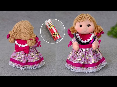 Видео: Прелестный Органайзер из Банки от Чипсов - ЛЕГКИЙ СПОСОБ! Детки Будут в Восторге!