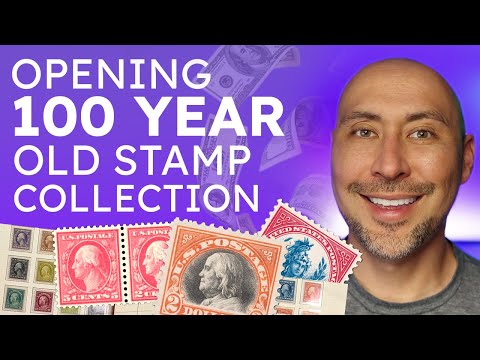 Видео: Открытие коллекции марок 100-летней давности