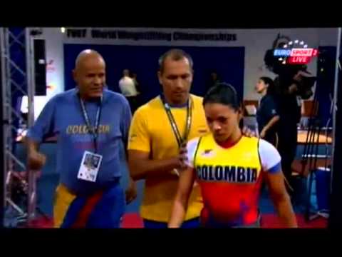 Видео: Женщины 53 кг Рывок ЧМ-2013