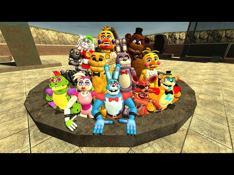 Видео: Спартанский удар, гиперзолотой глэм-рок, аниматроники в GMOD! Five Nights at Freddy's
