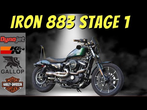 Видео: Насколько быстр Harley Davidson Sportster Iron 883 (стандартная версия против Stage 1)?