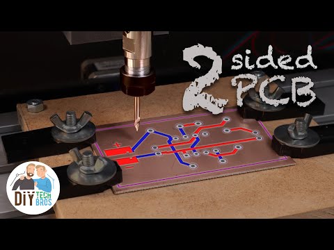 Видео: FlatCam 2-сторонняя фрезеровка печатных плат на ЧПУ