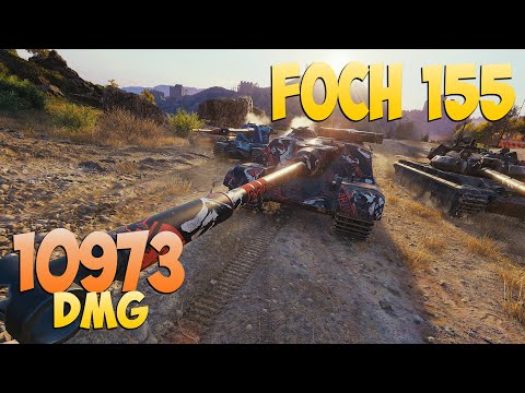 Видео: Foch 155 - 5 Kills 10.9K DMG - Материальный! - Мир Танков