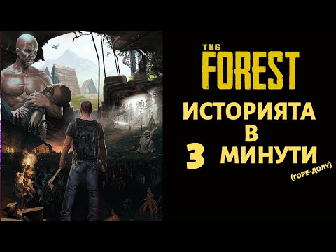 Видео: THE FOREST | ИСТОРИЯТА В 3 МИНУТИ (ГОРЕ-ДОЛУ)