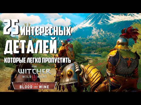 Видео: Ведьмак 3 | 25 интересных деталей, которые легко пропустить в DLC "Кровь и Вино"