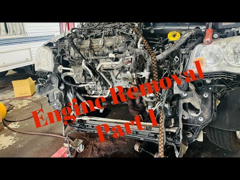 Видео: Часть 1. Снятие двигателя на автомобилях Chrysler Town & Country, Dodge Grand Caravan и Volkswage...