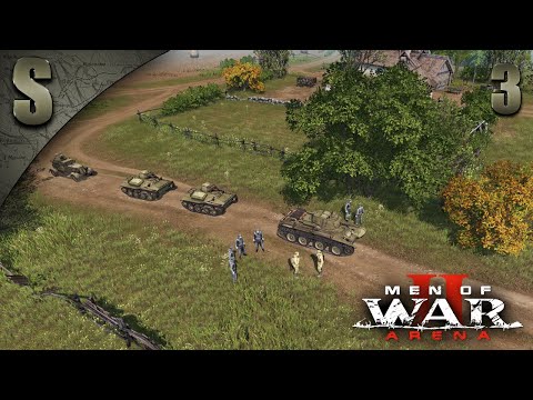 Видео: Прохождение Men of War 2: Arena [СССР] ★Сорванный блицкриг★ ( Танки, к бою! ) #3