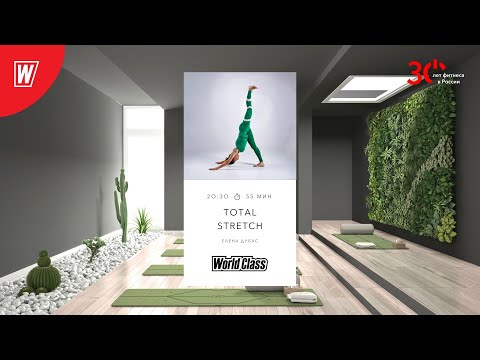 Видео: TOTAL STRETCH с Еленой Дубас | 23 января 2024 | Онлайн-тренировки World Class