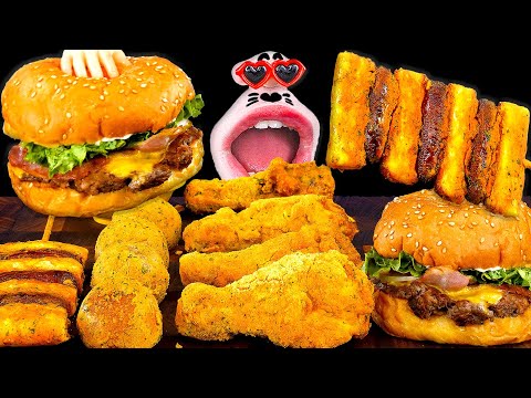 Видео: Курица с сыром, сыр Сотток Со-тток и сырные шарики! ASMR Mukbang Eating Show!