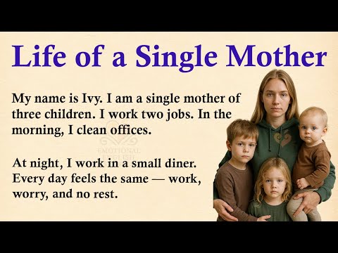 Видео: Жизнь матери-одиночки ✅ Эмоциональная история на английском языке (уровень A1/A2) ✅