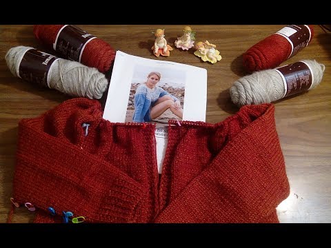 Видео: Кардиган "Лопапейса Periwinkle" Урок 4 (росток, собираем изделие)