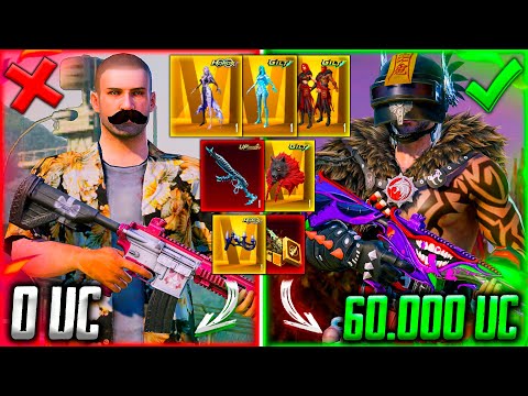 Видео: ЭТО ЛУЧШАЯ ПРОКАЧКА АККАУНТА на 60000 UC В PUBG MOBILE! ВЫБИЛ ВСЁ ЗОЛОТО и СКИНЫ В ПУБГ МОБАЙЛ!