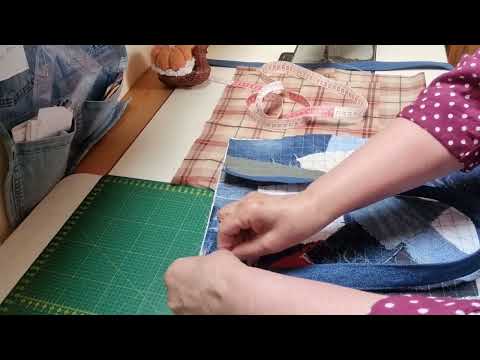 Видео: лоскутное шитье, техника "ленивое боро" .