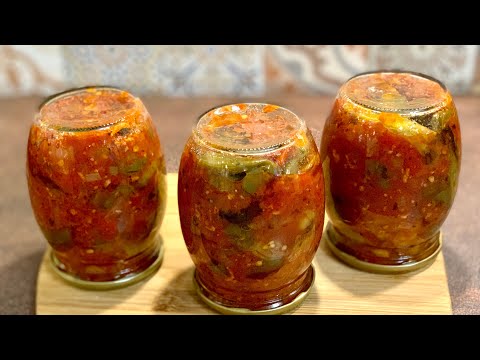 Видео: Пипер с домати - зеленчукова вкусотия, бързо консервиране за зимата / Овощи по-болгарски на зиму