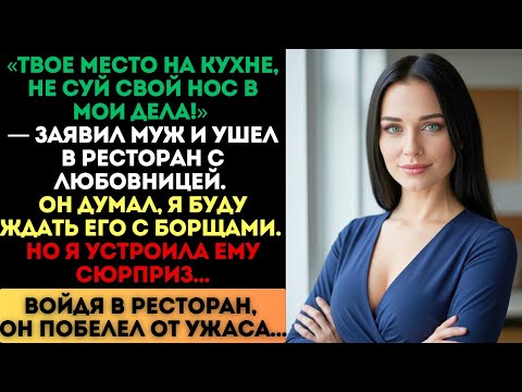 Видео: «Твое место на кухне!» — заявил муж. Но войдя в ресторан, он побелел...