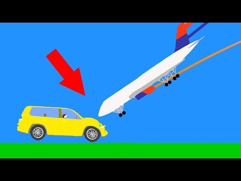 Видео: ЭТО БЕЗУМИЕ! САМОЛЕТ ПРОТИВ МАШИНЫ! САМЫЙ ОПАСНЫЙ КРАШ ТЕСТ В МИРЕ! СИМУЛЯТОР РАЗРУШЕНИЯ МАШИН