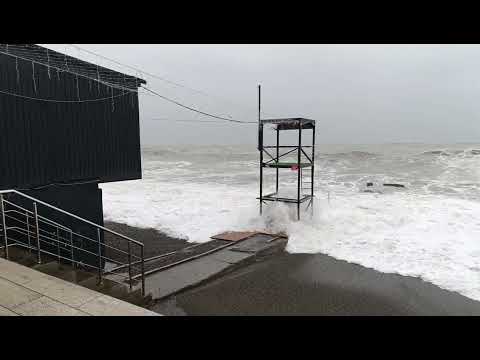 Видео: 17.12.2024. Адлер, шторм на море