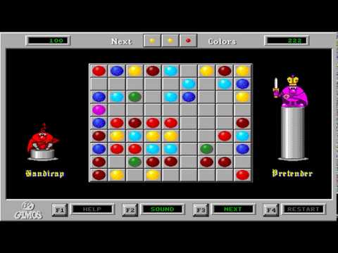 Видео: Color Lines (a.k.a. Цветные Линии) (Gamos) (MS-DOS) [1992] [PC Longplay]