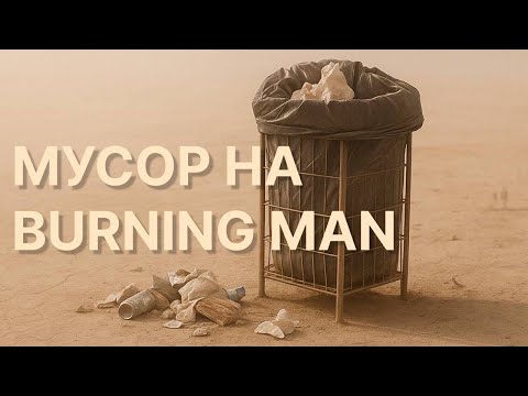Видео: Правда ли, что на Burning Man грязно? Вся правда о мусоре