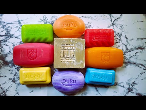 Видео: ASMR / COLORFUL DRY SOAP CUTTING / SOAP CARVING / Резка сухого мыла.