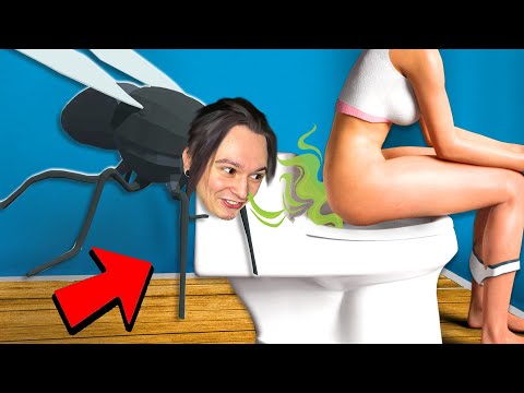 Видео: МУХА ОЧЕНЬ ГОЛОДНАЯ И ЗАЛЕТЕЛА В...!! (The Hungry Fly)