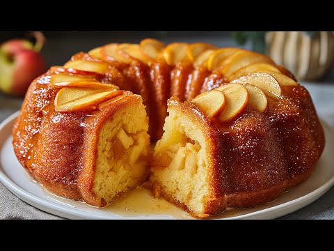 Видео: Яблочный пирог бабушки за 5 минут! Вы будете готовить его каждый день! Простой и вкусный!