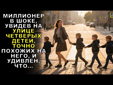 Видео: МИЛЛИОНЕР В ШОКЕ, УВИДЕВ НА УЛИЦЕ ЧЕТВЕРЫХ ДЕТЕЙ, ТОЧНО ПОХОЖИХ НА НЕГО, И УДИВЛЁН, ЧТО…