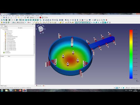Видео: Нестационарная теплопередача во FreeCAD FEM