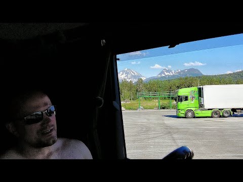 Видео: Адская жара в Норвегии! Сломался кондиционер и тягач!