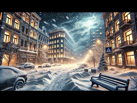 Видео: Прогулка по ночному Красноярску зимой 4К. Walking in snow at winter night in Krasnoyarsk Russia 4K