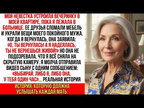 Видео: Невестка ограбила мой дом, пока я умирала в больнице… Но не знала, что я пошлю видео позора её мужу…
