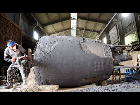 Видео: Невероятный процесс создания корейцем гигантского колокола по тысячелетнему методу