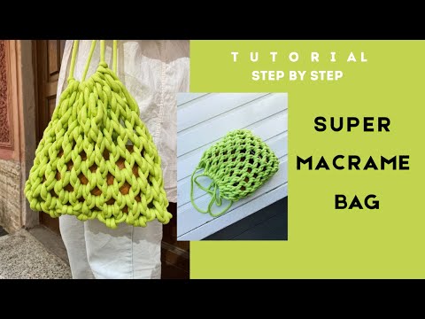 Видео: Tutorial: САМАЯ СТИЛЬНАЯ МАКРАМЕ СУМКА