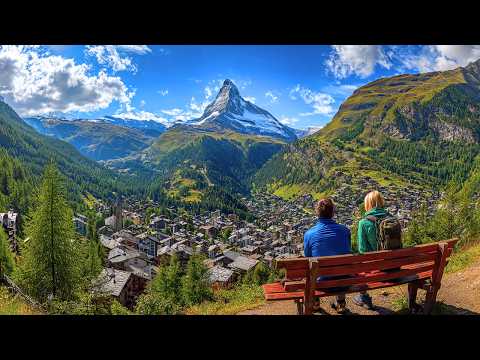 Видео: Церматт, Швейцария – путешествие, которое вы никогда не забудете 🇨🇭, прогулка по Швейцарским Альпа..
