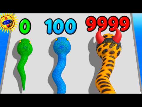 Видео: 🌞ЭВОЛЮЦИЯ РАЗМЕРА ЗМЕИ, МАКСИМАЛЬНЫЙ УРОВЕНЬ!  Snake Run Race