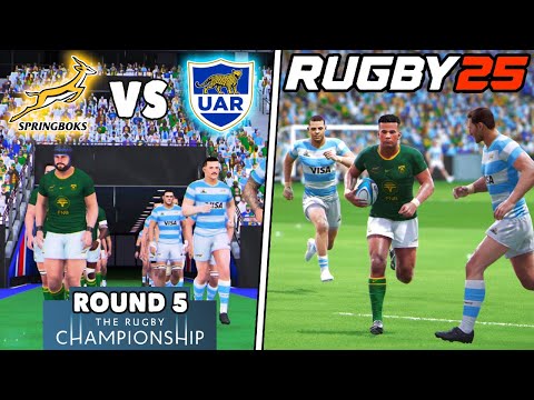 Видео: Чемпионат по регби 2025 года между сборными ЮАР и Аргентины, раунд 5 — регби 25, самый сложный ма...