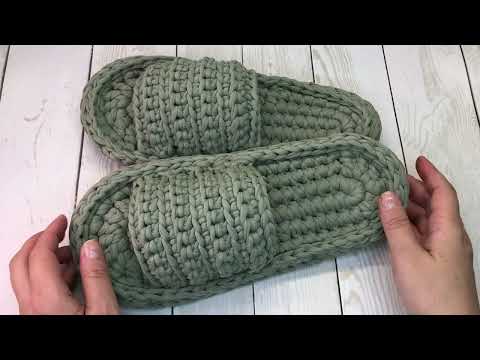 Видео: Как связать верх тапочек, приклеить стельку к подошве, прошить и обвязка.Часть 2