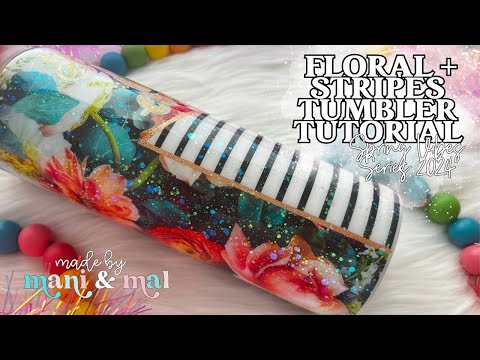 Видео: Мастер-класс по созданию стакана с цветочным принтом и полосками | Весенняя серия «Вишенки» 2024