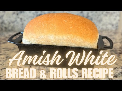Видео: Простой домашний рецепт белого хлеба и булочек амишей